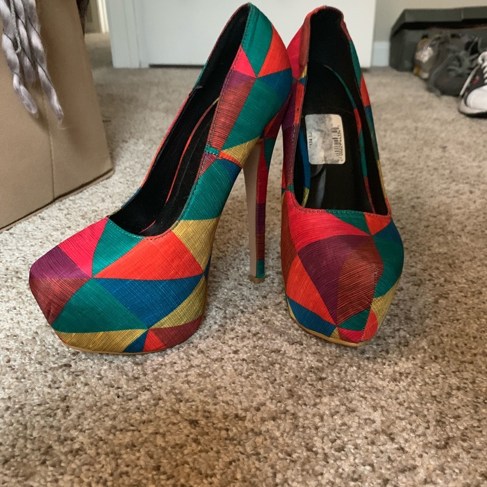 Multi color heels